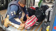 PRF apreende em Santa Terezinha de Itaipu drogas em ônibus
