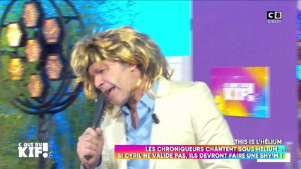"This is hélium" : Les chroniqueurs chantent sous hélium !
