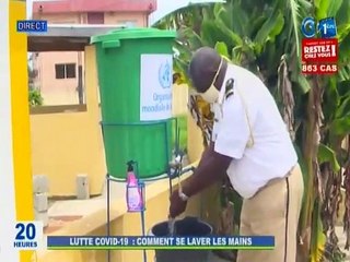 RTG / Lutte contre le covid 19 - Comment se laver les mains ?