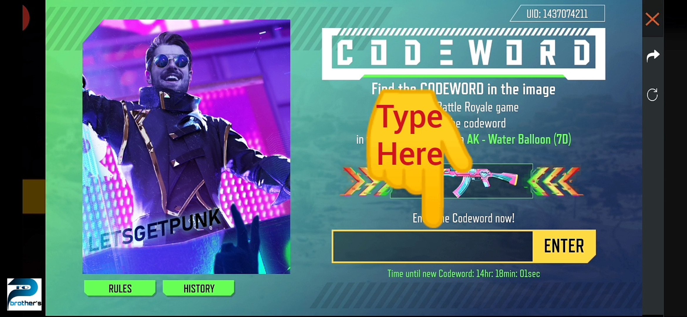 ⁣How to get FREE GUN SKIN by use CODE WORD in free fire