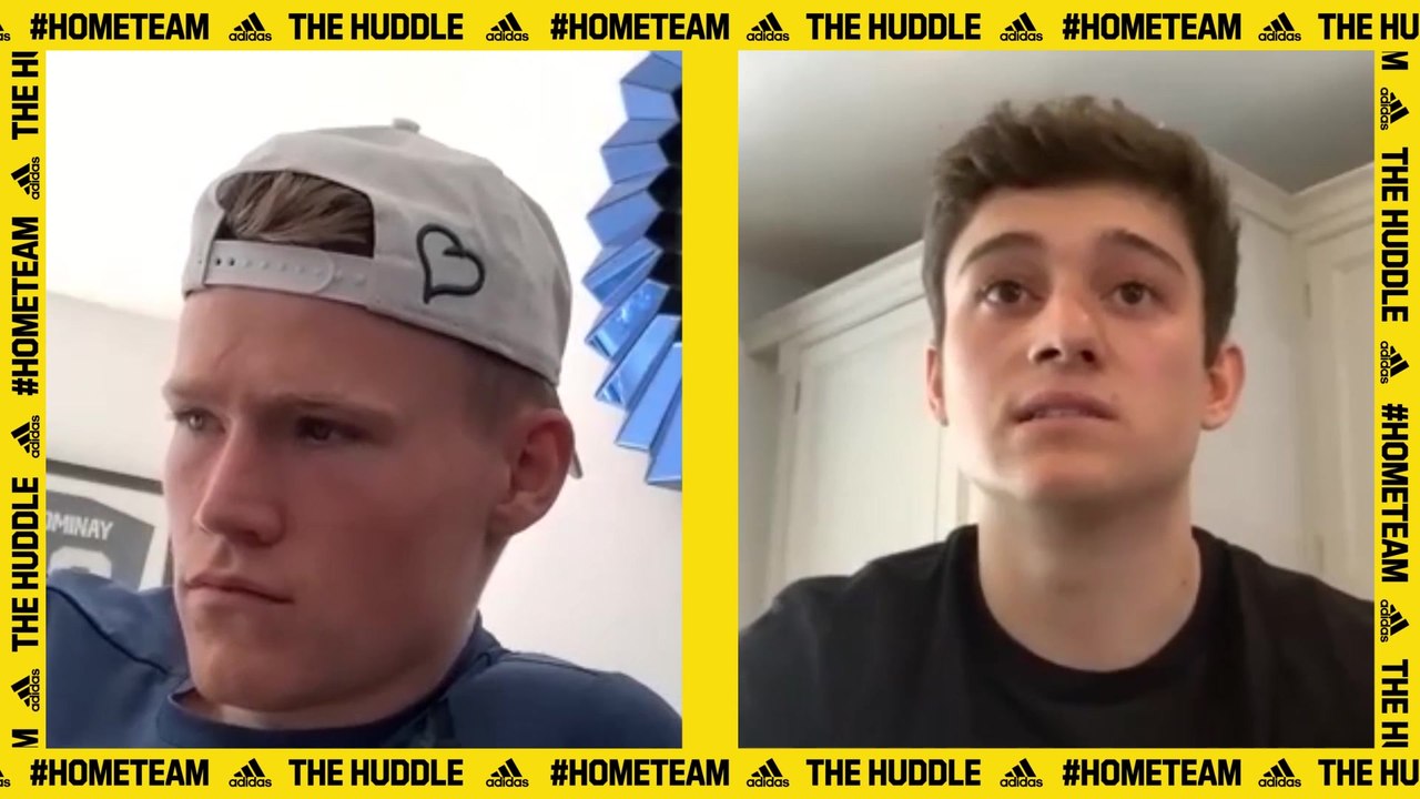 Scott McTominay chats with Dan James