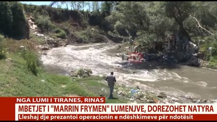 Vëzhgimi i Report TV, 'Bombë ekologjike' në lumin e Tiranës, mbetjet urbane i marrin frymën natyrës