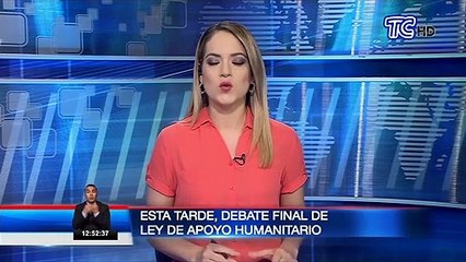 Esta tarde se dará debate final de Ley de Apoyo Humanitario