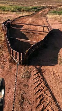 Grading Road in the Australian Outback