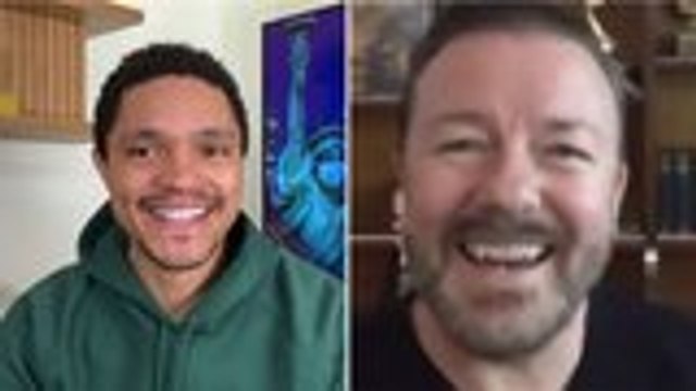 Ricky Gervais Talks Netflix Series 'After Life' on 'The Daily Social Distancing Show' | THR News