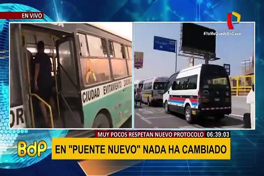 Puente Nuevo: transporte urbano no respeta los protocolos sanitarios