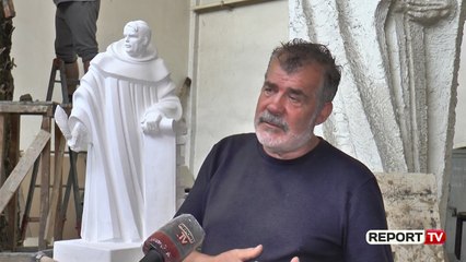 Report TV -Skulptori Agim Rada: Në Tiranë shikoj tmerre, shumë vepra arti duhet hequr!