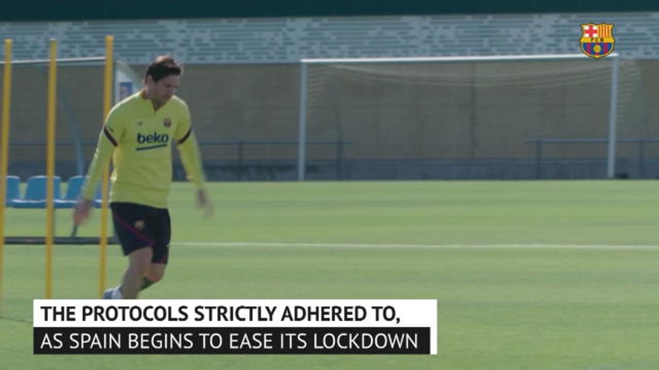 Messi and La Liga sides continue training as Spain eases lockdown