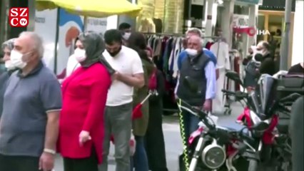 Mağaza indirimi corona dinlemedi