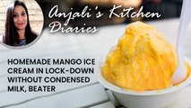 Homemade Mango Ice Cream In Lockdown Without Condensed Milk And Beater | Boldsky Kannada