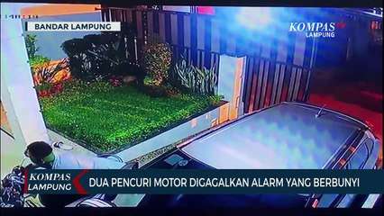 Dua Pencuri Motor Digagalkan Alarm yang Berbunyi