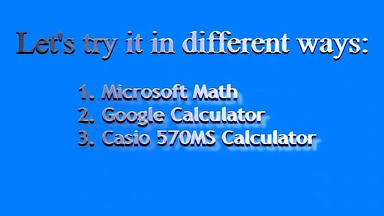 A big Bug of MS series calculator depending on the answer of MS Math and Google calculator_2