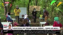 Drôme : leur école reste fermée, des enfants reprennent la classe dans les bois