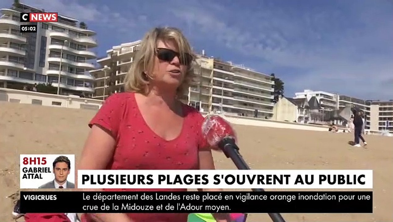 Coronavirus - La plage de La Baule à nouveau ouverte, l'une des premières en France à être accessible après deux mois de confinement