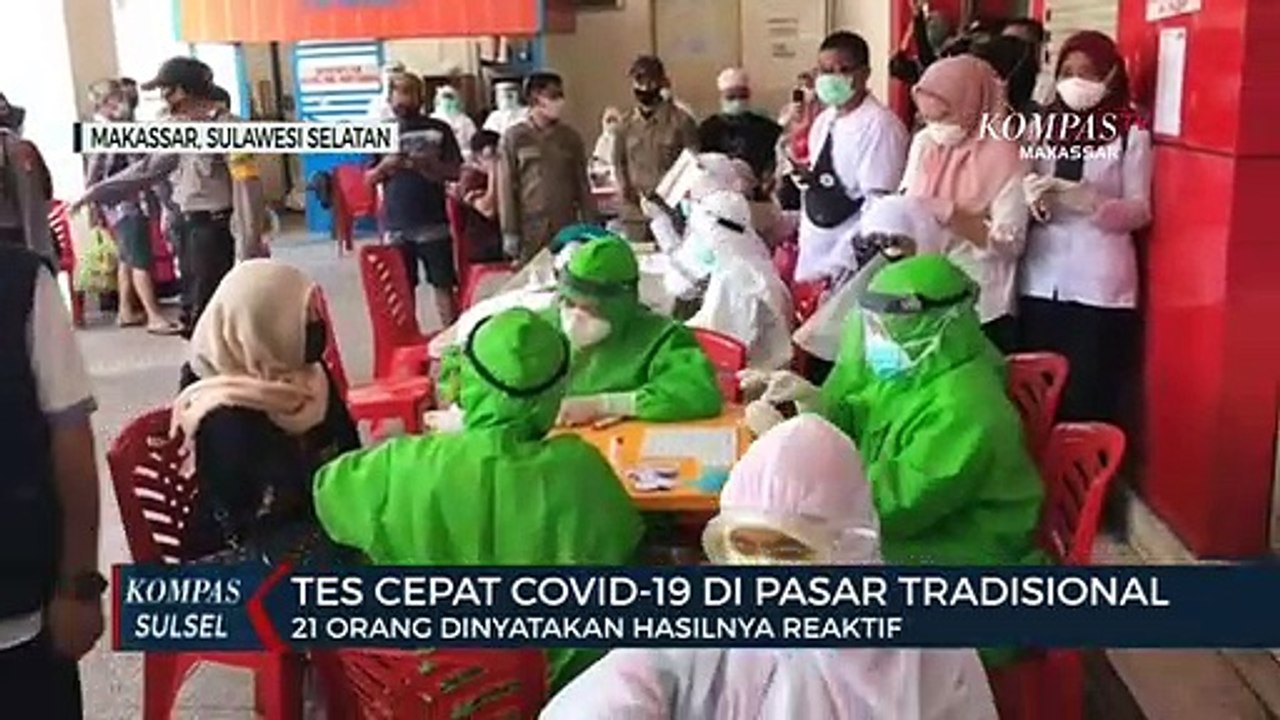 Tes Cepat Covid-19 Di Pasar Tradisional, 21 Orang Dinyatakan Hasilnya Reaktif