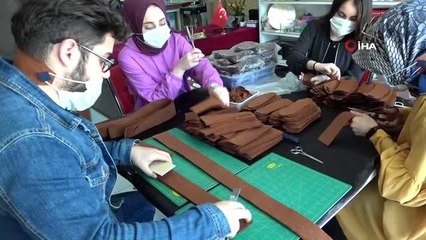 Sağlık çalışanları ve örtülü kadınlar için özel maske bandı