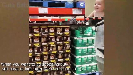Funniest Baby Go Shopping For The First Time funny video