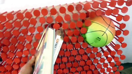 California man builds himself incredible pin art storage wall from scratch