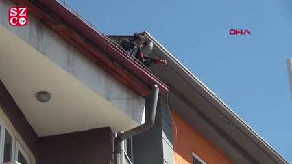 Mahsur kaldığı çatıya niye çıktığını anlatamadı: 'Mahkeme kuruldu, ben orada kaldım'