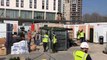 Plants delivered to NHS Nightingale Hospital in London time-lapse