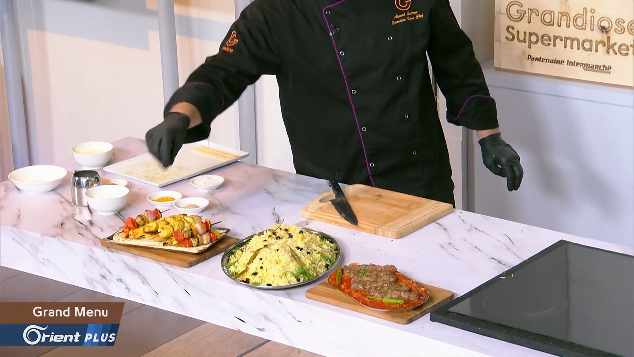 وصفة تحضير كباب خشخاش و شيش طاووق اضافة إلى الرز بالزعفران - Grand Menu