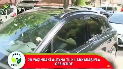 Aleyna Tilki 20 yaş altı sokağa çıkma yasağını deldi, kendisini çeken gazetecilerden saklandı