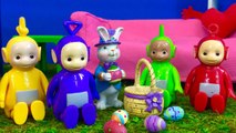 TODDLERS EASTER EGG Hunt TELETUBBIES TOYS and EASTER Bunny Learning Colors-