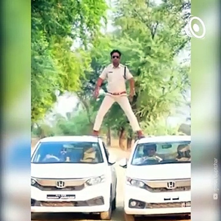 This MP Cop Did That Famous Ajay Devgn Car Stunt