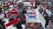 Alışveriş yapanların korkulu rüyası 2 kadın güvenlik kameralarına yakalandı