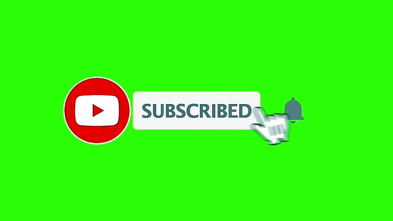 Top 4! Green screen subscribe plus bell button video