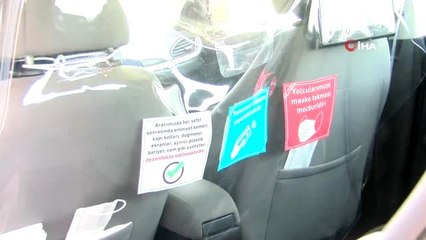 İstanbul Havalimanı'nda taksilere yeni korona virüs önlemleri