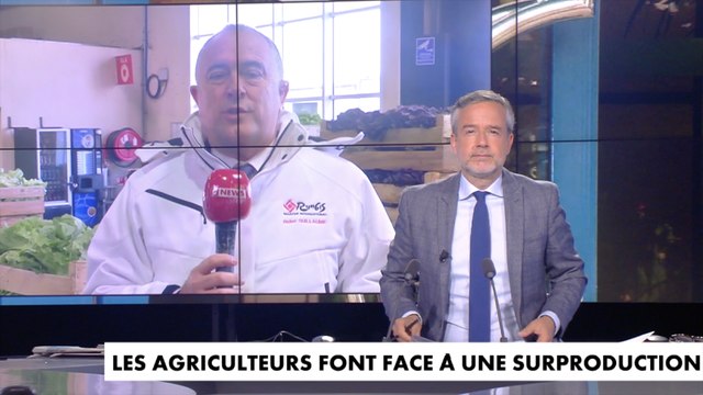 Duplex CNEWS du ministre de l'Agriculture et de l'Alimentation depuis le marché de Rungis