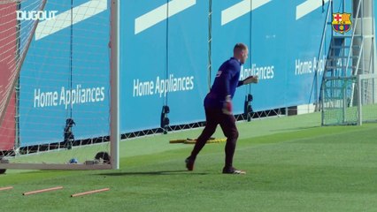 Barça desinfecta carros dos jogadores no CT