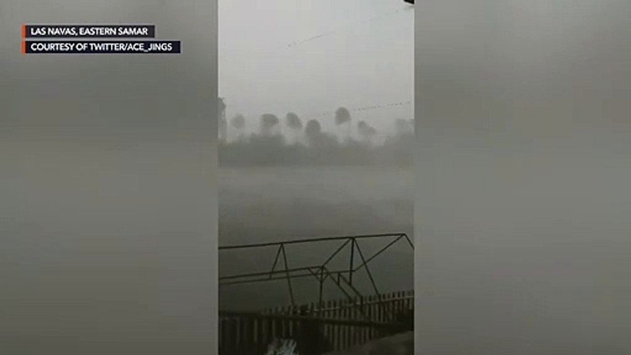 Typhoon Ambo batters Las Navas in Northern Samar