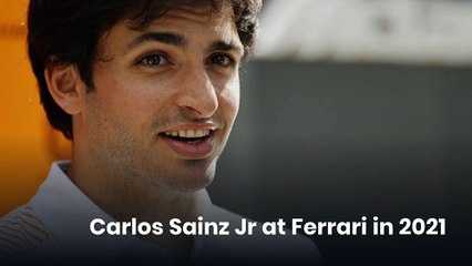 Carlos Sainz Jr at Ferrari in 2021