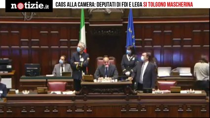 Coronavirus, "Lombardia ha fallito": bagarre alla Camera, Lega e Fdi tolgono le mascherine