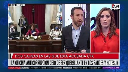 La oficina Anticorrupcion deja de ser querellante en las causas contra CFK
