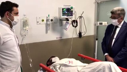 Vali Bilmez, Vefa Sosyal Destek Grubu'na yönelik saldırıda yaralanan kişiyi ziyaret etti