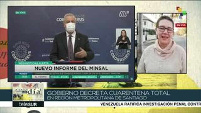 Chile: decretan cuarentena total en región metropolitana de Santiago