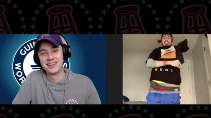 Barstool Takes Their Tops Off ... After Putting A Ton of Them On To Break A Guinness World Record