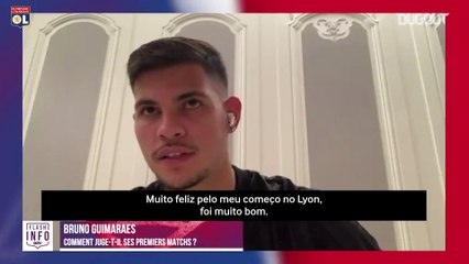 "Melhor do que imaginava", diz Bruno Guimarães sobre começo no Lyon