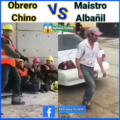 Obrero chino vs "maistro" albañil