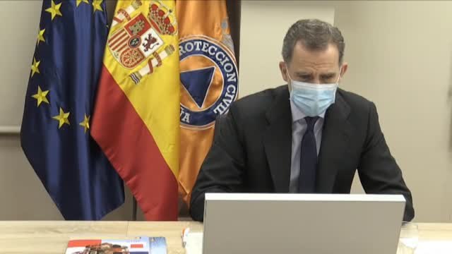 El Rey envía un mensaje de gratitud y reconocimiento al colectivo de Protección Civil