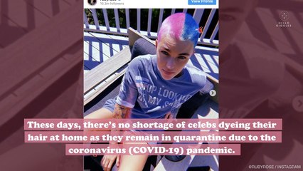 Julianne Hough has “fairy kitten vibes” after dyeing her hair this bright shade at home