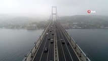 15 Temmuz Şehitler köprüsü sis altında kaldı