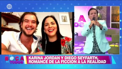 Karina Jordán y Diego Seyfarth recrearon romántica escena de “Te volveré a encontrar”