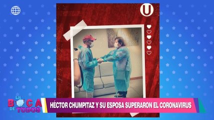Héctor Chumpitaz y su esposa fueron dados de alta tras superar el covid-19