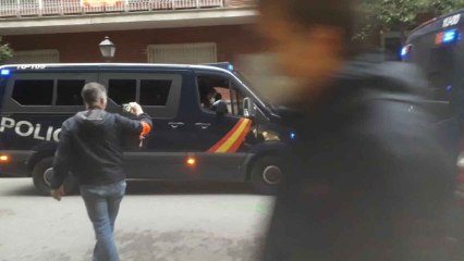 Fuerte despliegue policial en el barrio de Salamanca de Madrid