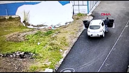 SULTANBEYLİ'DE SONDAJ MAKİNESİ HIRSIZLIĞI KAMERADA