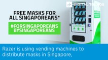 Razer is using vending machines to distribute masks in Singapore